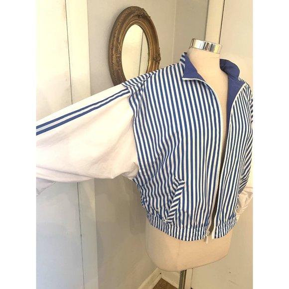 Vintage TAIL Windbreaker Long Sleeve Zip Up Jacket blokecore M Striped stripes - Picture 5 of 13